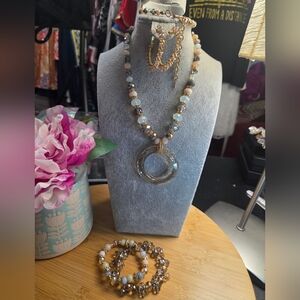 Beaded & Glass Jewelry Set